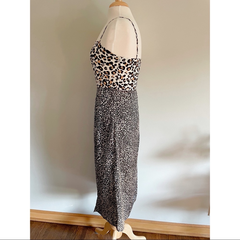 Lulu’s Being Bold Leopard Print Satin Midi Slip Dress - Picture 9 of 12